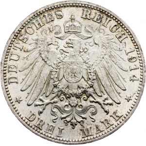 Germany, 3 Mark 1914, D