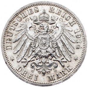 Preussen, 3 Mark 1914, A