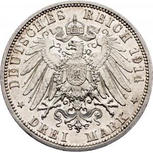 Germany, 3 Mark 1914, A