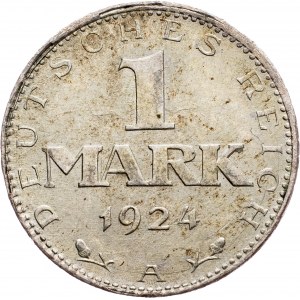 Germany, 1 Mark 1924, A