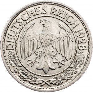 Germany, 50 Pfennig 1928, A