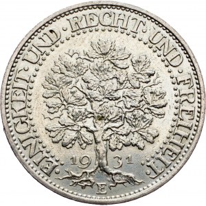 Germany, 5 Mark 1931, E