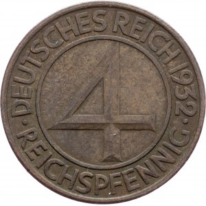 Germany, 4 Pfennig 1932, A