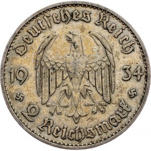 Germany, 2 Mark 1934, A