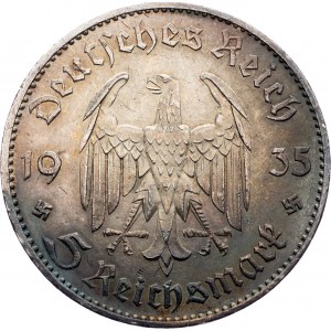 Germany, 5 Mark 1935, F