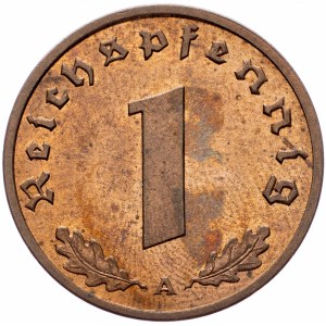 Germany, 1 Pfennig 1938, A