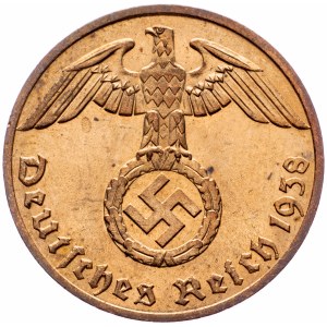 Germany, 1 Pfennig 1938, F