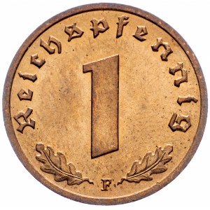Germany, 1 Pfennig 1938, F
