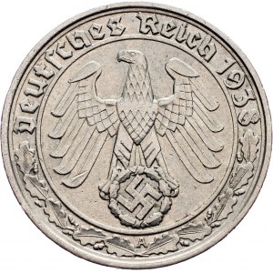Germany, 50 Pfennig 1938, A