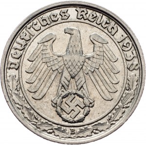 Germany, 50 Pfennig 1938, B