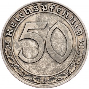 Germany, 50 Pfennig 1939, F