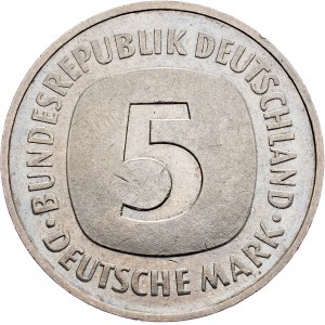 Germany, 5 mark 1975, J