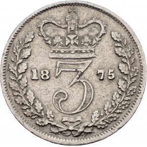 Great Britain, 3 Pence 1875