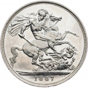 Great Britain, 1 Crown 1887