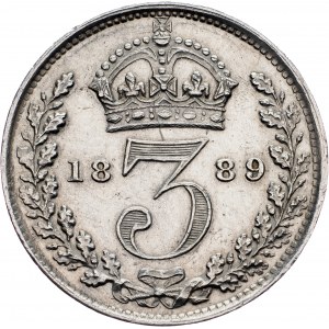 Great Britain, 3 Pence 1889