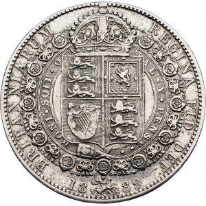 Great Britain, 1/2 Crown 1889