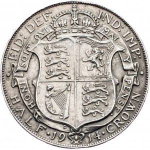 Great Britain, 1/2 Crown 1914