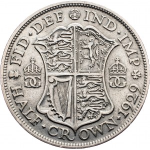 Great Britain, 1/2 Crown 1929