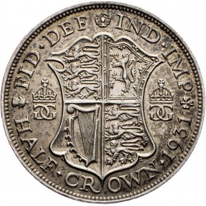 Great Britain, 1/2 Crown 1931