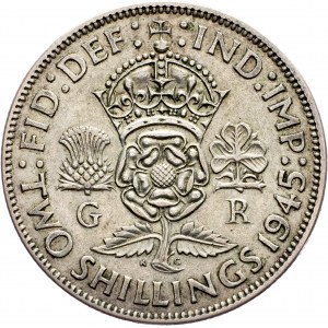 Great Britain, 2 Shillings 1945