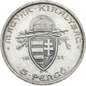 Hungary, 5 Pengo 1938