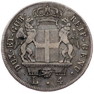 Genoa, 4 Lire 1796