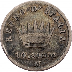 Italy, 10 Soldi 1811, M