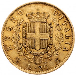 Italy, 20 Lire 1862, Turin