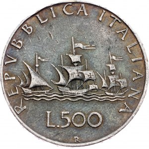 Italy, 500 Lire 1958