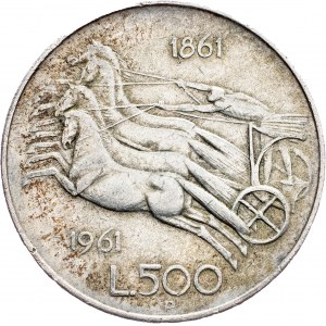 Italy, 500 Lire 1961