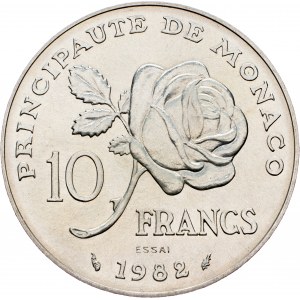 Monaco, 10 Francs 1982, Essai