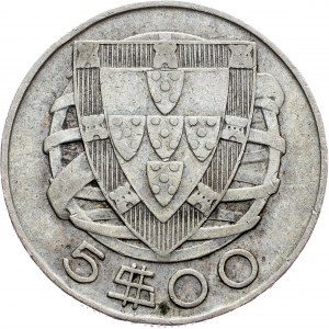 Portugal, 5 Escudos 1940