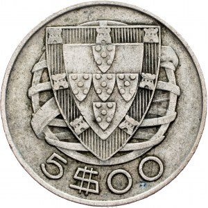 Portugal, 5 Escudos 1943