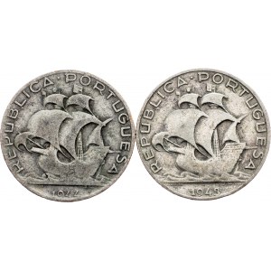 Portugal, 2.50 Escudos 1943, 1944