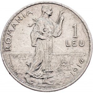 Romania, 1 Leu 1914