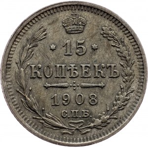 Russia, 15 Kopecks 1908