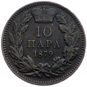 Serbia, 10 Para 1879