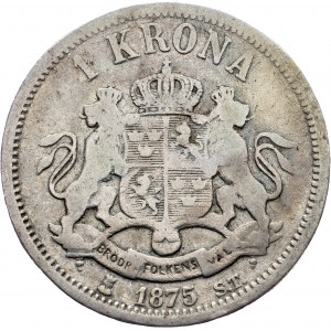 Sweden, 1 Krona 1875