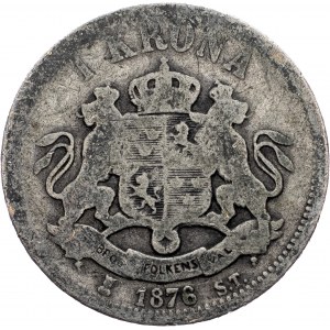 Sweden, 1 Krona 1876
