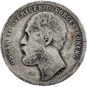 Sweden, 1 Krona 1876