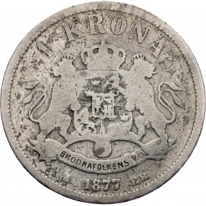 Sweden, 1 Krona 1877