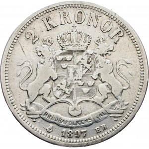 Sweden, 2 Kronor 1897
