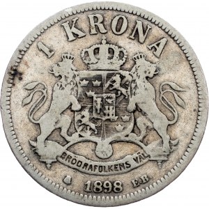 Sweden, 1 Krona 1898