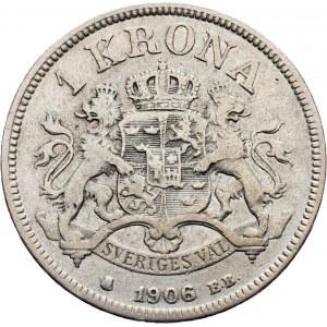 Sweden, 1 Krona 1906