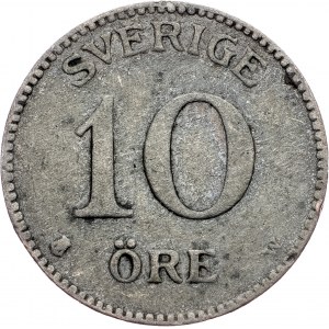 Sweden, 10 Ore 1915