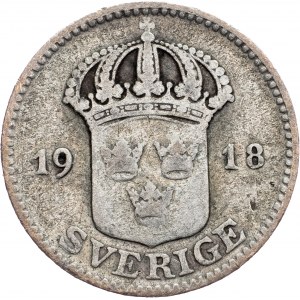Sweden, 25 Ore 1918