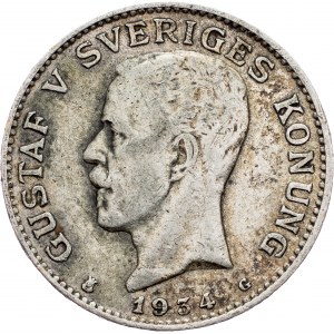 Sweden, 1 Krona 1934