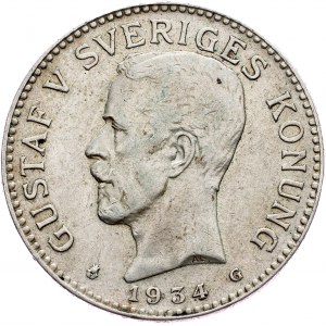 Sweden, 2 Kronor 1934