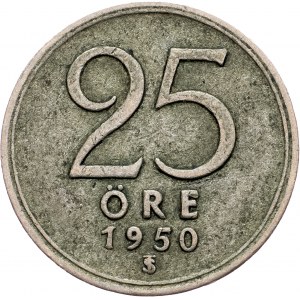 Sweden, 25 Ore 1950