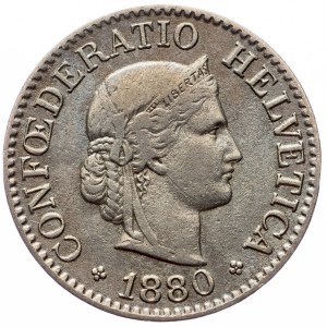 Switzerland, 10 Rappen 1880, Bern